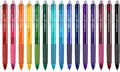 Vanstek 15 Colors Retractable Erasable Gel Pens Clicker, Fine Point, Make by Vanstek