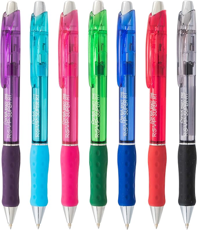 Pentel RSVP Super RT Ballpoint Pen, Fine Line - Image 3