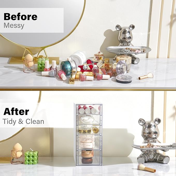 Prsildan Hair Accessories Organizer Acrylic Drawer - Image 4