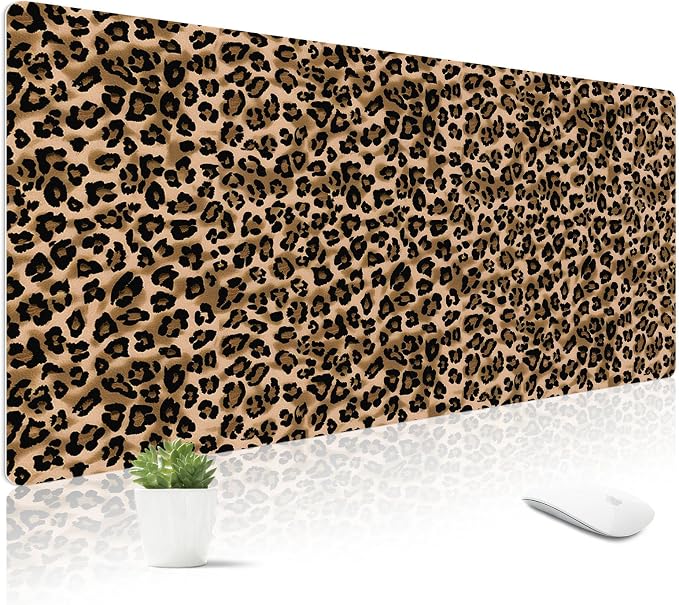 Mouse Pad Leather Desk Mat Large Keyboard Cute Office Desktop Computer Laptop by Stanoha
