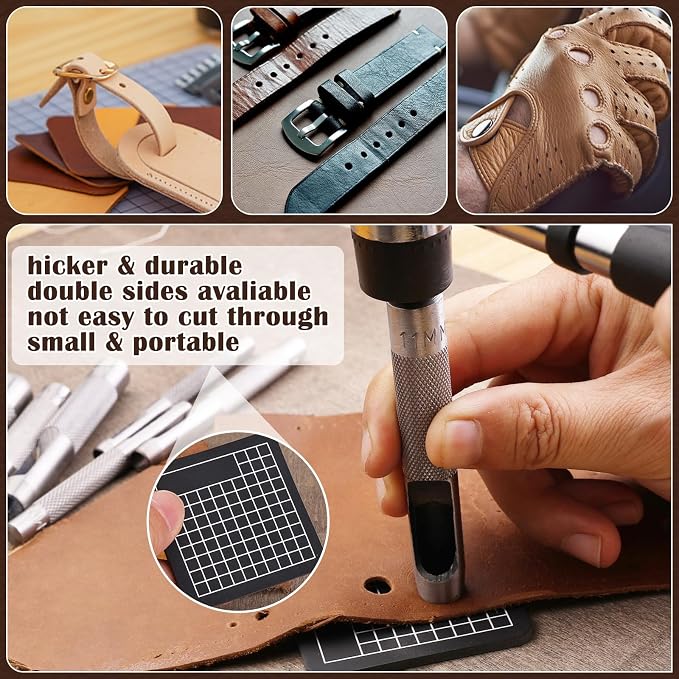 8 Pcs Leather Hole Punch Cutter 5mm-13mm Hollow Punch Set - Image 3