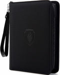 Fabmaker Premium 4 Pocket Zip Card Binder, Trading Card Binder by Fabmaker