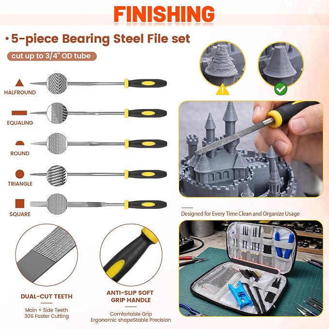 50pcs 3D Printer Tool Kit & Accessories – Nozzle Cleaning Tools, Wire Cutter - Image 6