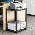 Printer Stand, Metal Shelving Adjustable Storage Shelves, printer table Office by Notmise