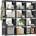 Mavivegue Book Shelf, 12 Cube Storage Organizer, DIY Bookcase, Metal Bookshelf by Mavivegue