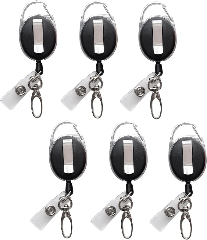 Retractable Badge Reel with Claw Clasp and Clip by HoAoOo