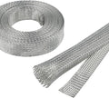 Tinned Copper Braid Cable Wire Shielding Sleeve Ground Straps Protection Flat by BuyUneed