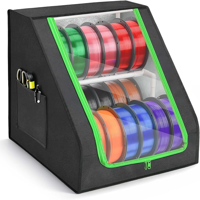 FANGSUN 3D Printer Filament Storage Box – Holds Up to 21 Spools, 2-Tier by FANGSUN