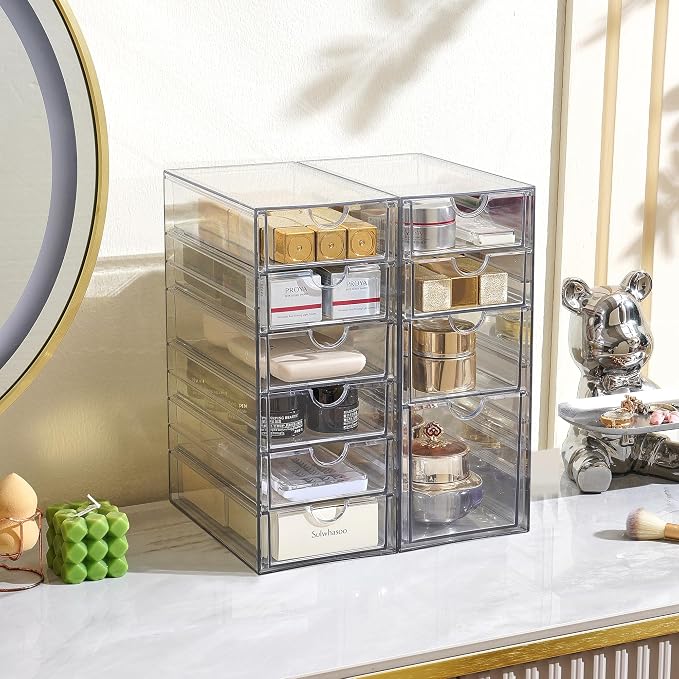 Prsildan Hair Accessories Organizer Acrylic Drawer - Image 2