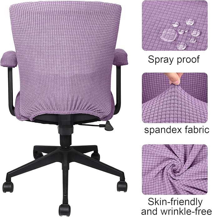Tallew 4 Pcs Office Chair Covers Set Computer Universal Protective Stretchable - Image 5