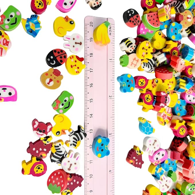 400PCS Cute Mini Erasers for Kids Bulk, Fun Erasers for Classroom Back to - Image 2