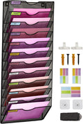 Wall Mounted File Organiser A8 Mesh in Hanging Wall File Holder Mail Organiser by ideallife