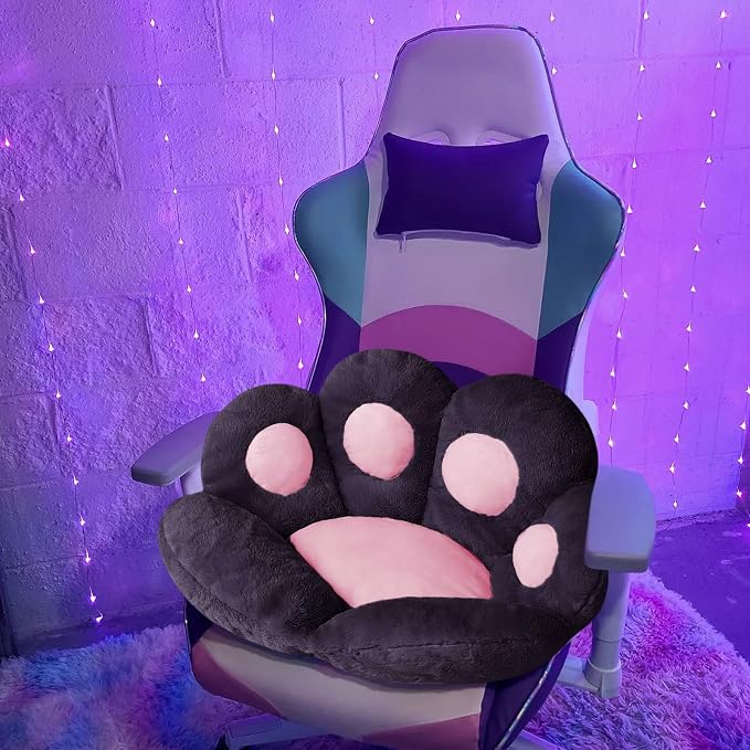 Ditucu Cat Paw Cushion Kawaii Chair Cushions 31.4 x 27.5 inch Cute Stuff Seat - Image 4