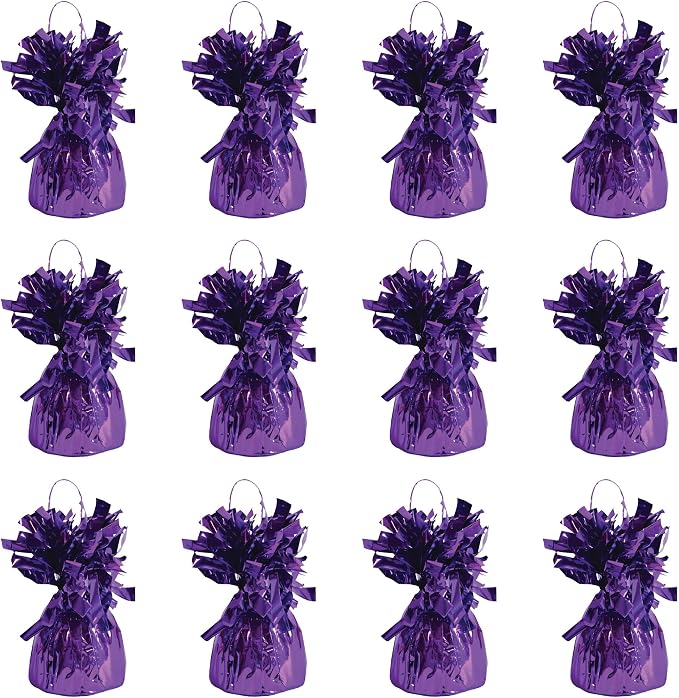Beistle Metallic Wrapped Balloon Weight – 12 Pack, Party Decoration Accessories by Beistle