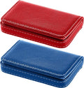 Outus 2 Pcs Business Card Holder, PU Leather Business Card Case Pocket Wallet by Outus
