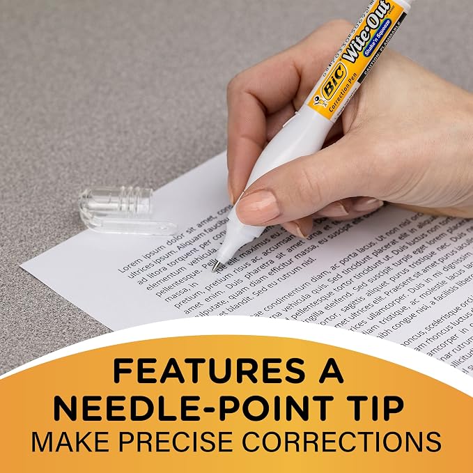 BIC Wite-Out Brand Shake 'n Squeeze Correction Pen, 8 ML Correction Fluid - Image 10