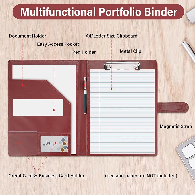 Professional Padfolio, business card holder and document storage - Image 3