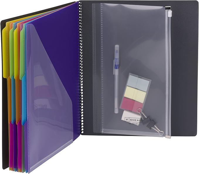 Smead 24 Pocket Poly Project Organizer, 1/3-Cut Tab, Letter Size - Image 3