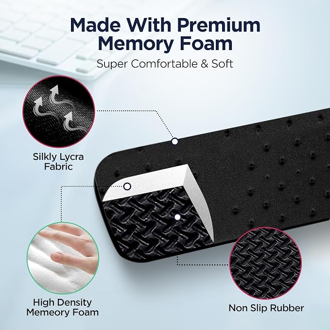 EdgeRest PostureUp L-Shaped Desk Long Wrist Rest Elbow, Forearm & Wrist Comfort - Image 3
