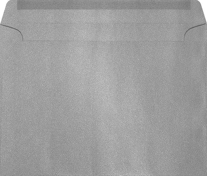 LUXPaper 9 x 12 Booklet Envelopes | Silver Metallic | 80lb. Text | 250 Qty - Image 2