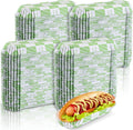 Yinkin 300 Pcs Paper Hot Dog Trays Valentine's Day 6 Inch Food Trays Concession by Yinkin