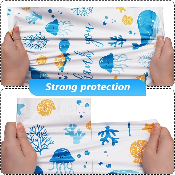 Thank You Poly Mailer 10x13 Inch 25 Pcs, Waterproof and Tear-Resistant Shipping - Image 4