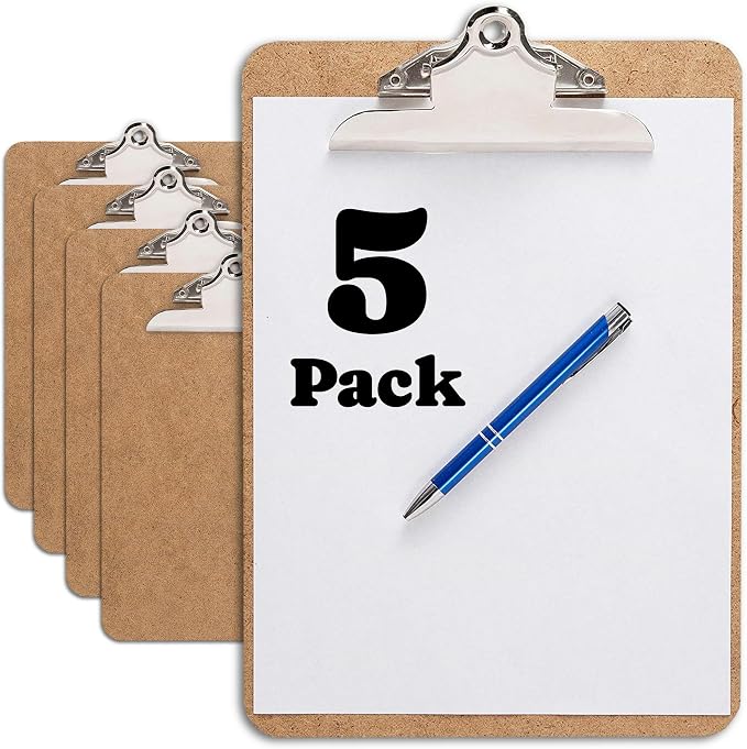 Letter Size Clipboard with Butterfly Clip by OfficeSolutionsDirect