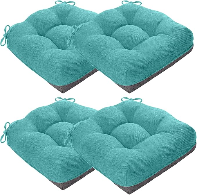 MAGIC ELEPHANT Chair Cushions for Dining Chairs, Memory Foam Kitchen Chair by Magicelephant