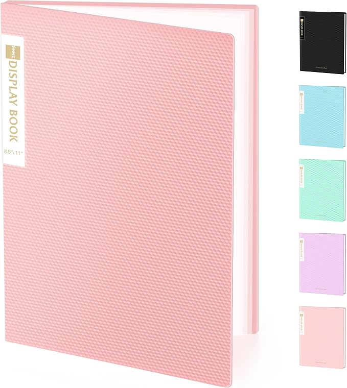 Sooez Binder with Plastic Sleeves 30-Pocket, Displays 60 Pages, 8.5x11 by Sooez