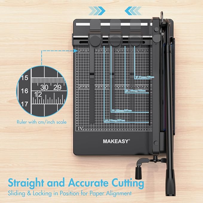 Paper Cutter 12 Inch, Heavy Duty Paper Cutter - Image 6