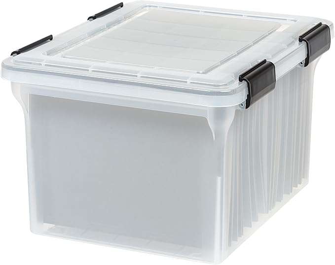 IRIS USA File Box WeatherPro Organizer Plastic by IRISUSA