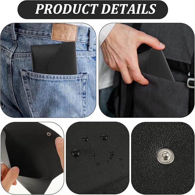 Piriuuo PU Leather Cash Envelope Wallet - Image 3