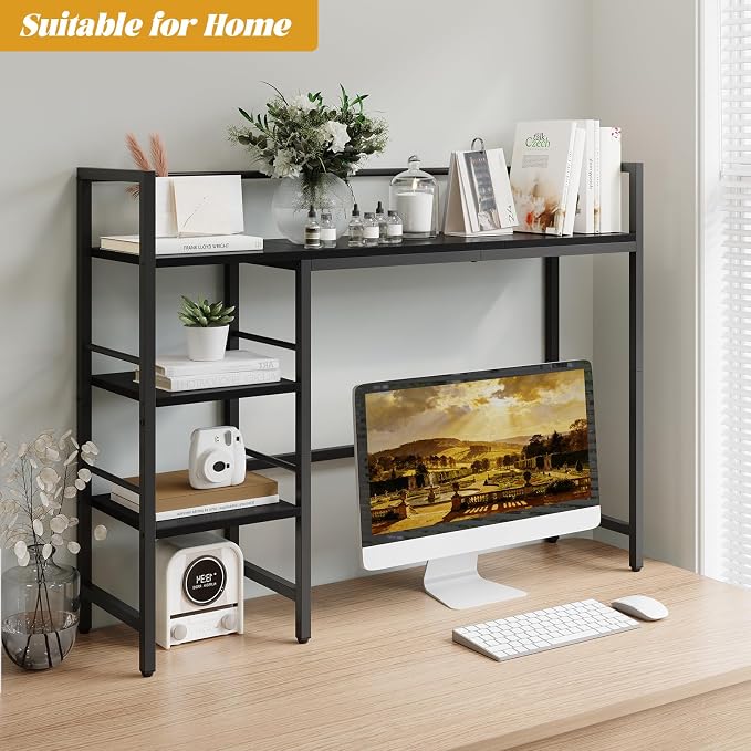 HavenlyYouth Desk Shelf, 38.6 Inch Wood Desk Organizer Shelf - Image 2