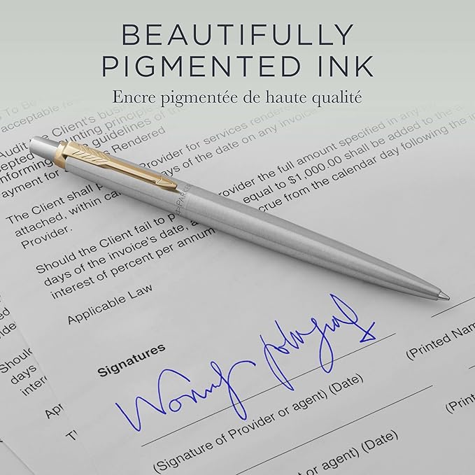 Parker Authentic QUINKflow Ballpoint Pen Refills, Medium Point Blue Ink - Image 5