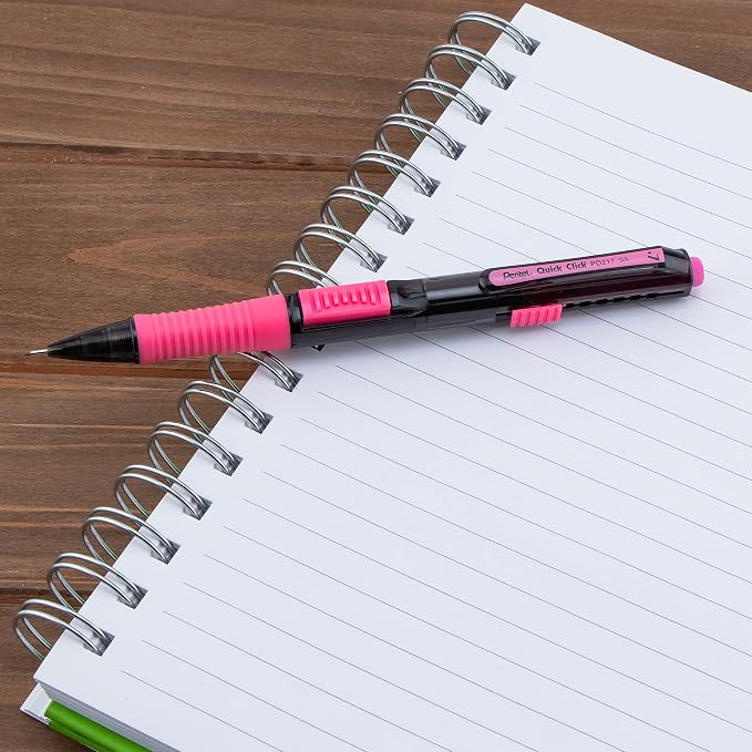 Pentel Quick Click POP Mechanical Pencil, Includes Refill Lead and Erasers - Image 4