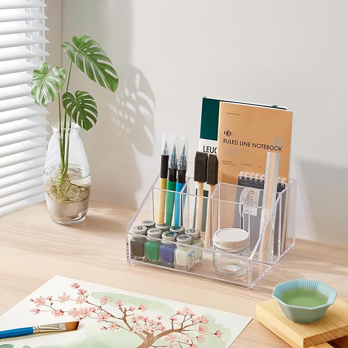 STORi Stackable Desk Organizer, 6 Compartment Caddy - Image 3