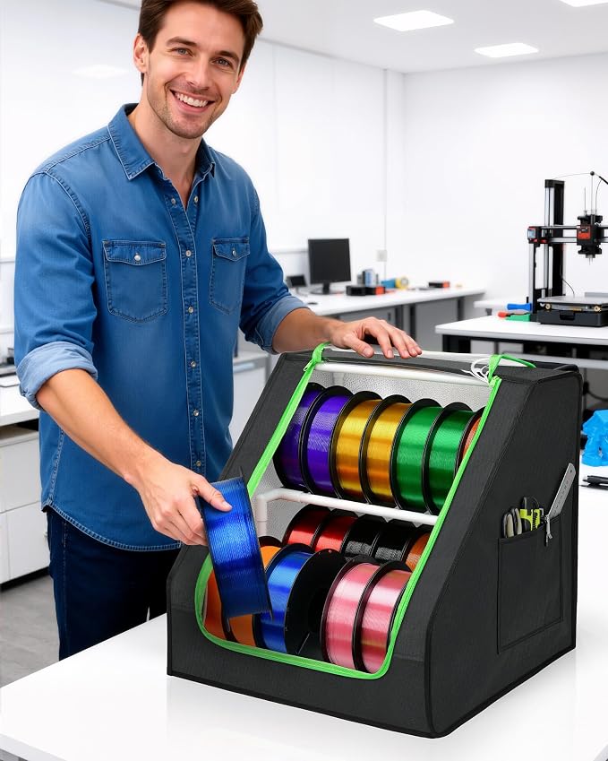 FANGSUN 3D Printer Filament Storage Box – Holds Up to 21 Spools, 2-Tier - Image 7