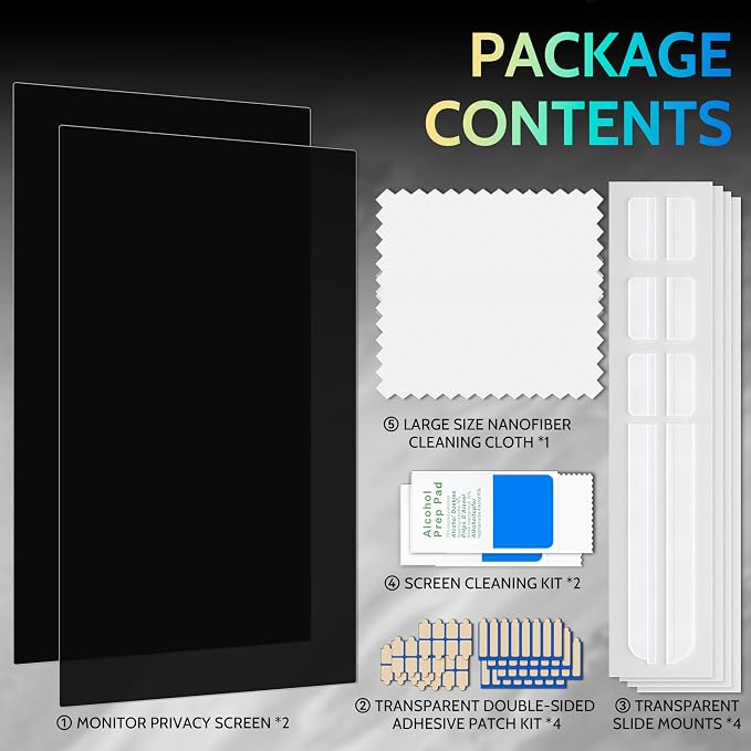 Peslv 23 Inch Privacy Screen for Computer Monitor 16:9 Aspect Ratio, Eye - Image 8