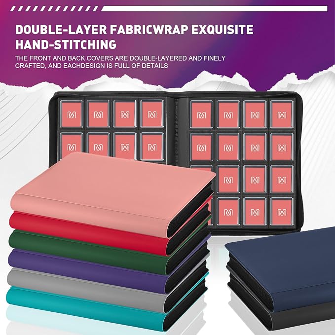 16 Pocket Toploader Binder, Holds 640 Top Loaders, Top Loader Binder - Image 5
