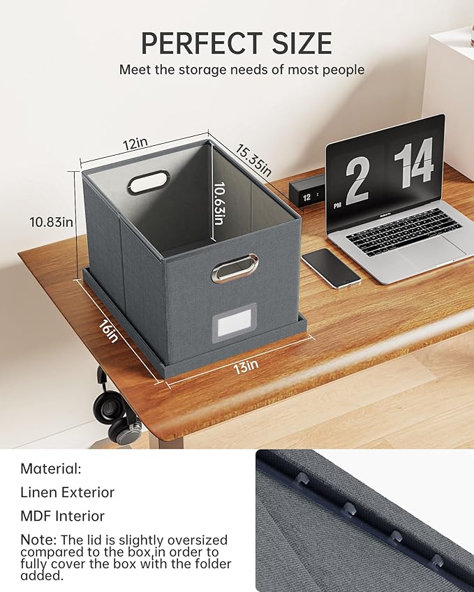 Oterri File Organizer, File Box, File Cabinet - Image 3