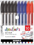Zebra Pen 41970 Doodlerz Gel Stick Pens, Bold Point, Vibrant Dye Ink by ZebraPen