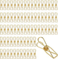 100 Pcs Paper Clips Metal Wire Hollow Out Clothespins Multi Purpose Utility by Sabary