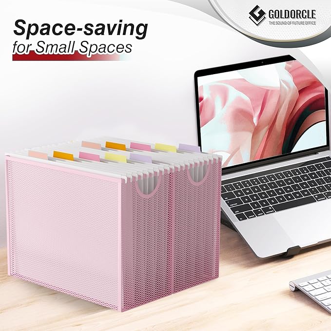 Hanging File Organizer, Letter-Size File Holder Filing Box - Image 5