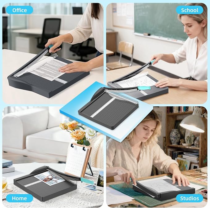 Papercutter 12" Cut Length Guillotine Paper Cutter - Image 7
