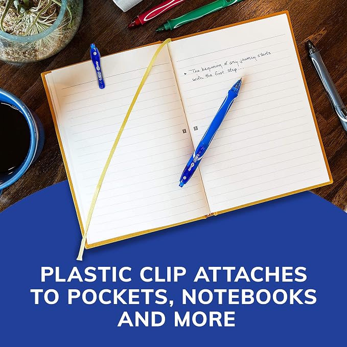 BIC Gelocity Quick Dry Blue Gel Pens, Medium Point, School Supplies - Image 10