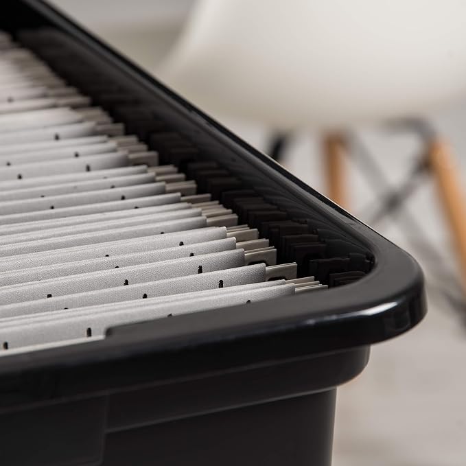 IRIS USA File Box, Plastic File Organizer - Image 7