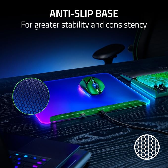 Razer Firefly V2 Pro Fully Illuminated RGB Gaming Mouse Mat: Backlit Design - Image 7