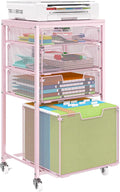 Sbanmao 4 Drawer Rolling File Cart Under Desk Storage, File Cabinets by shengbaomaoyi