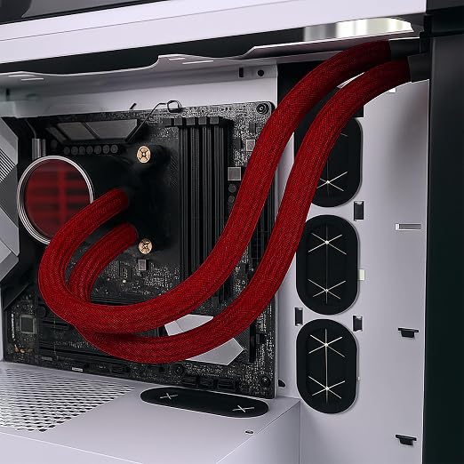 Electriduct 1/8" Hook Self Closing Sleeve Braid Wrap Around Sleeving Flame - Image 4