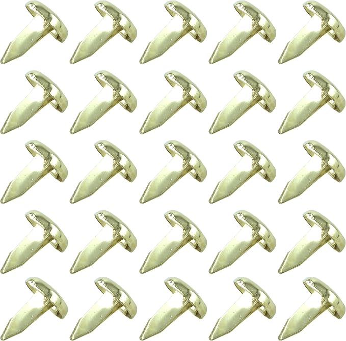Clipco Paper Fasteners Mini 1/3-Inch Brass Plated by Trade+Quest+Global+Corp